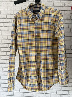 Polo Ralph Lauren Premium Slim Fit Shirt Yellow/Pink Multi