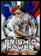 2021 Topps Chrome Prismic Power Mike Trout Los Angeles Angels #PP-2