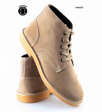 Mens Leather Suede Casual Comfort Walking Lace Desert Ankle Boots Shoes Size
