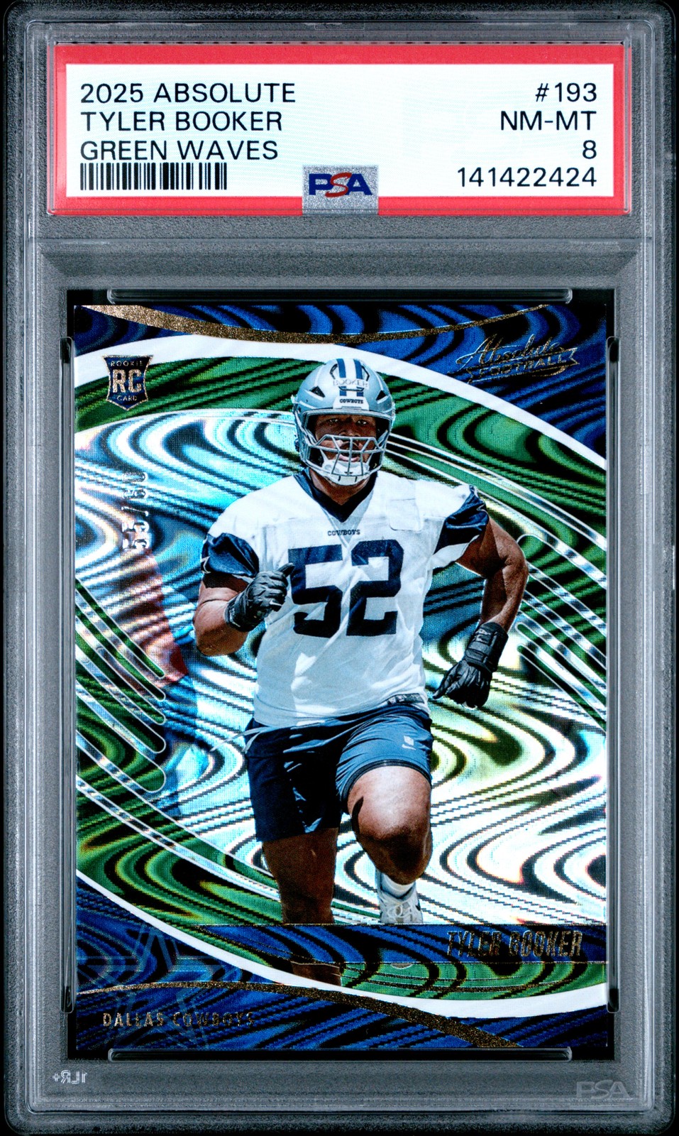 Tyler Booker Panini Absolute #193 Green Waves