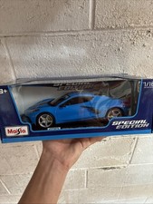 Maisto 1/18 Scale Special Edition 2020 Blue Corvette Stingray Coupe