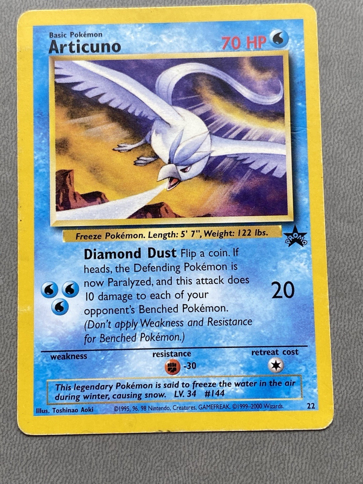 Articuno 22 Promo Wizards Black Star Promos Pokemon TCG