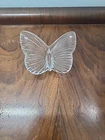 Vtg Waterford Ireland Crystal Butterfly Figurine Paperweight Clear