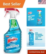 Eco-Conscious 23oz Windex Glass Cleaner -  Blue for Sparkling Shine