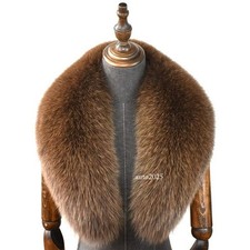 High Quality Fox Fur Collar Men's and Women's Coat Leather Collar Shawl Ladies