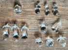 Lot of 12 Chandelier Crystal Glass Prism Clear Fruit and more — photo 1
