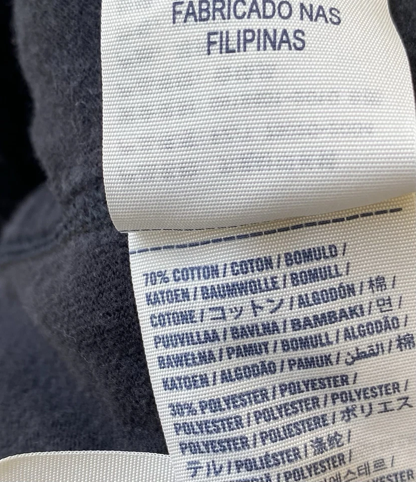 Pantalones deportivos Abercrombie para niños XL polar logotipo deletreado cordón azul Foto 4 de 4