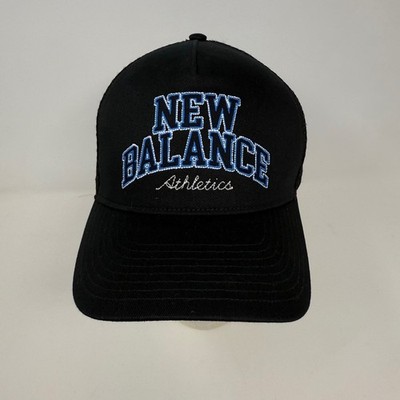 Sample New Balance Athletics Black Trucker Hat Men's Snapback Mesh Baseball Cap