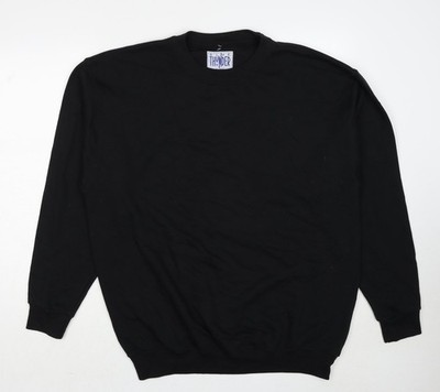 Blue Thunder Herren Pullover Sweatshirt schwarz Baumwolle Größe L