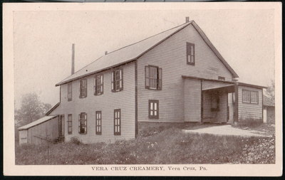 VERA CRUZ PA Creamery Vintage Lehigh County Vintage B&W  Postcard Early Old PC