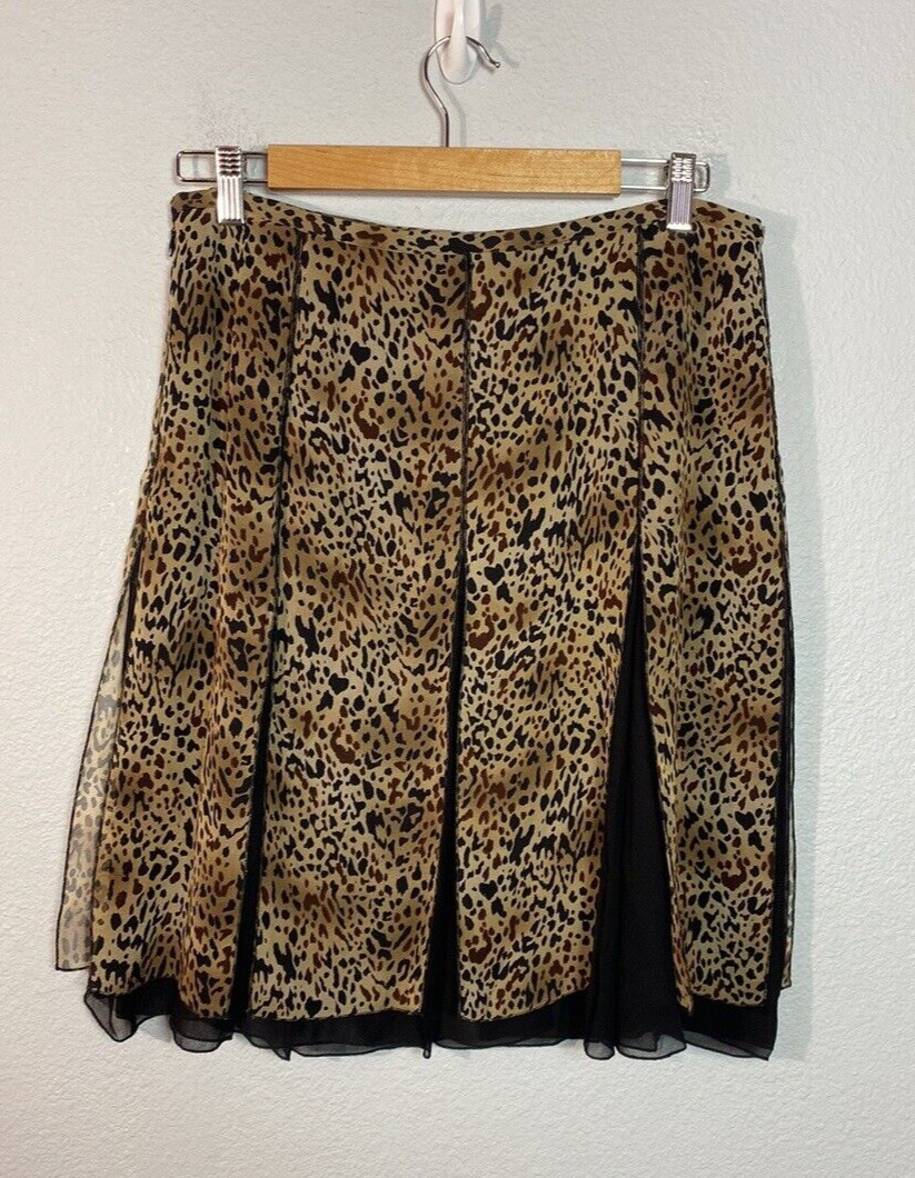 Vintage Allison Taylor 100% Silk Skirt Size 12 Ch… - image 2