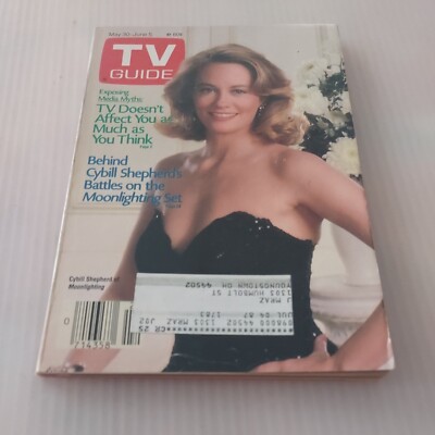 Vintage 1987 May 30-June 5, TV GUIDE Magazine, ''Cybil Shephard of Moonlighting''