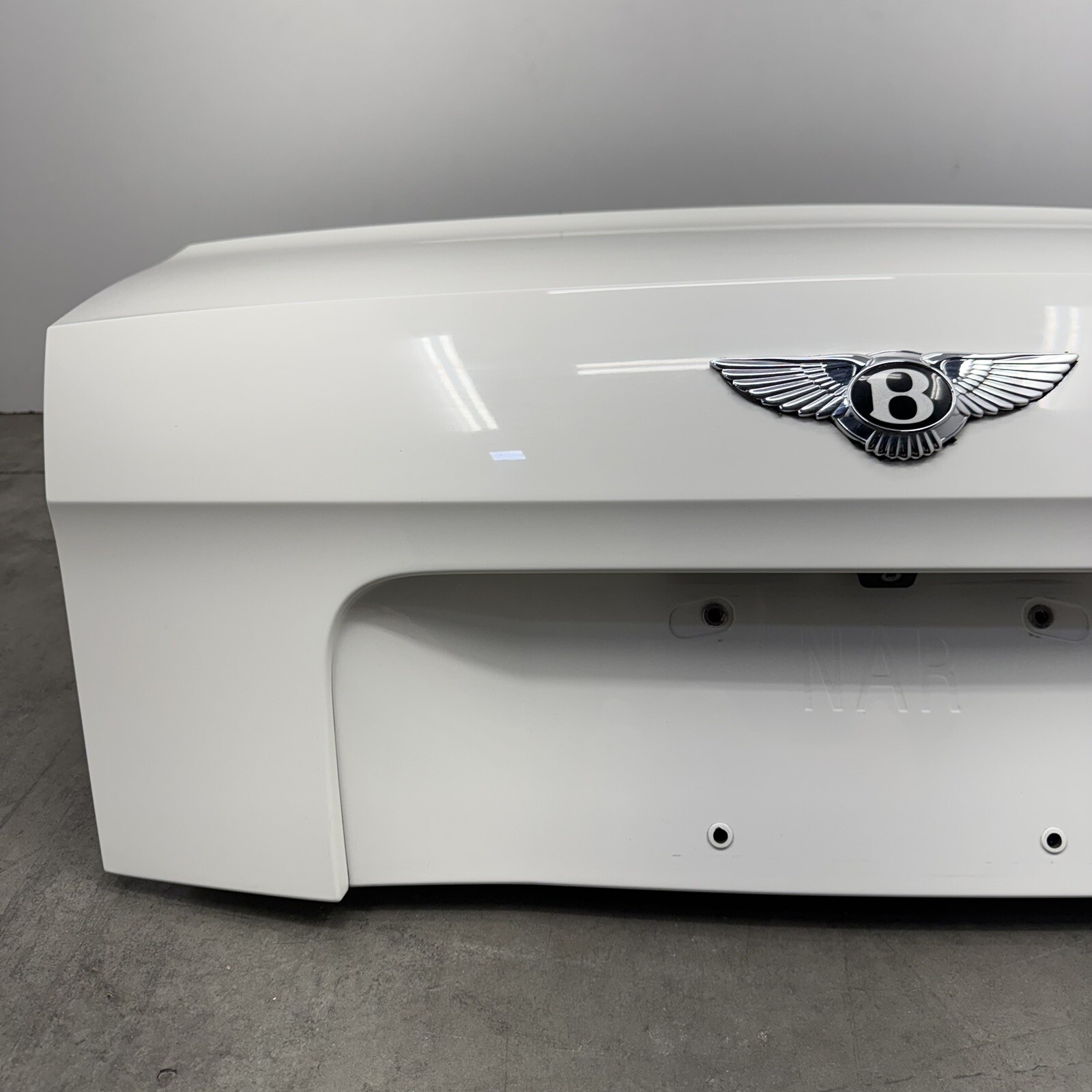 14-18 Bentley Flying Spur Trunk Lid Rear Deck Complete Glacier White OEM