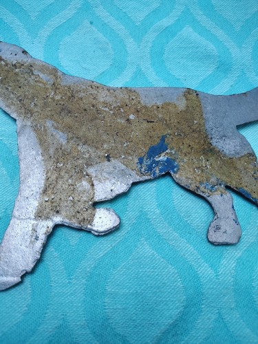 Vintage Cast Aluminum Retriever Hunting Dog Weather Vane Mailbox Garden 10" - Picture 10 of 11