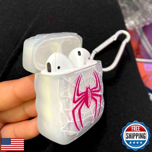 for Airpods Case Cover with Halloween Theme Spider,Soft Silicone Protective C - Picture 4 of 4