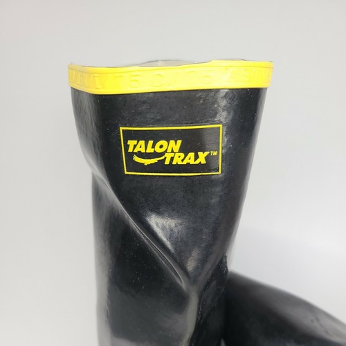 Grainger Talon Trax Gummistiefel schwarz & gelb 16" Stahlkappe Herren Größe 10 - Bild 4 von 9