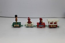 Vintage Lot of 4 Train Cars Toy