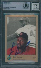 1992 Studio #97 Lee Smith Beckett Authentic Signed Auto 10 *4354