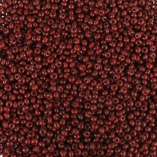   CLEARANCE   Czech Seed Beads 13/0 Opaque Brown 1/2 ounce 14 grams
