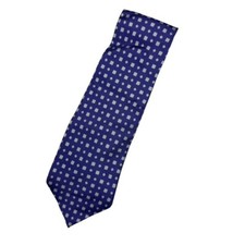 Polo Ralph Lauren Men's 100 Silk Neck Tie Purple/White Geometric   USA