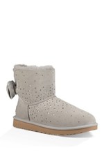 NIB UGG gray Star girl Bow Mini boots big kids size 5
