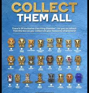 all the lion king ooshies