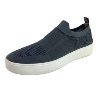 Size 10M Steve Madden Mesh Grey Slip On Flats Sock Loafer