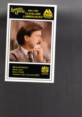 B1298- 1994-95 Cleveland Lumberjacks Hk Cards 1-24 -You Pick- 15+