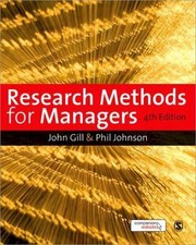Research Methods for Managers, Paperback by Gill, John; Johnson, Phil; Clark,...