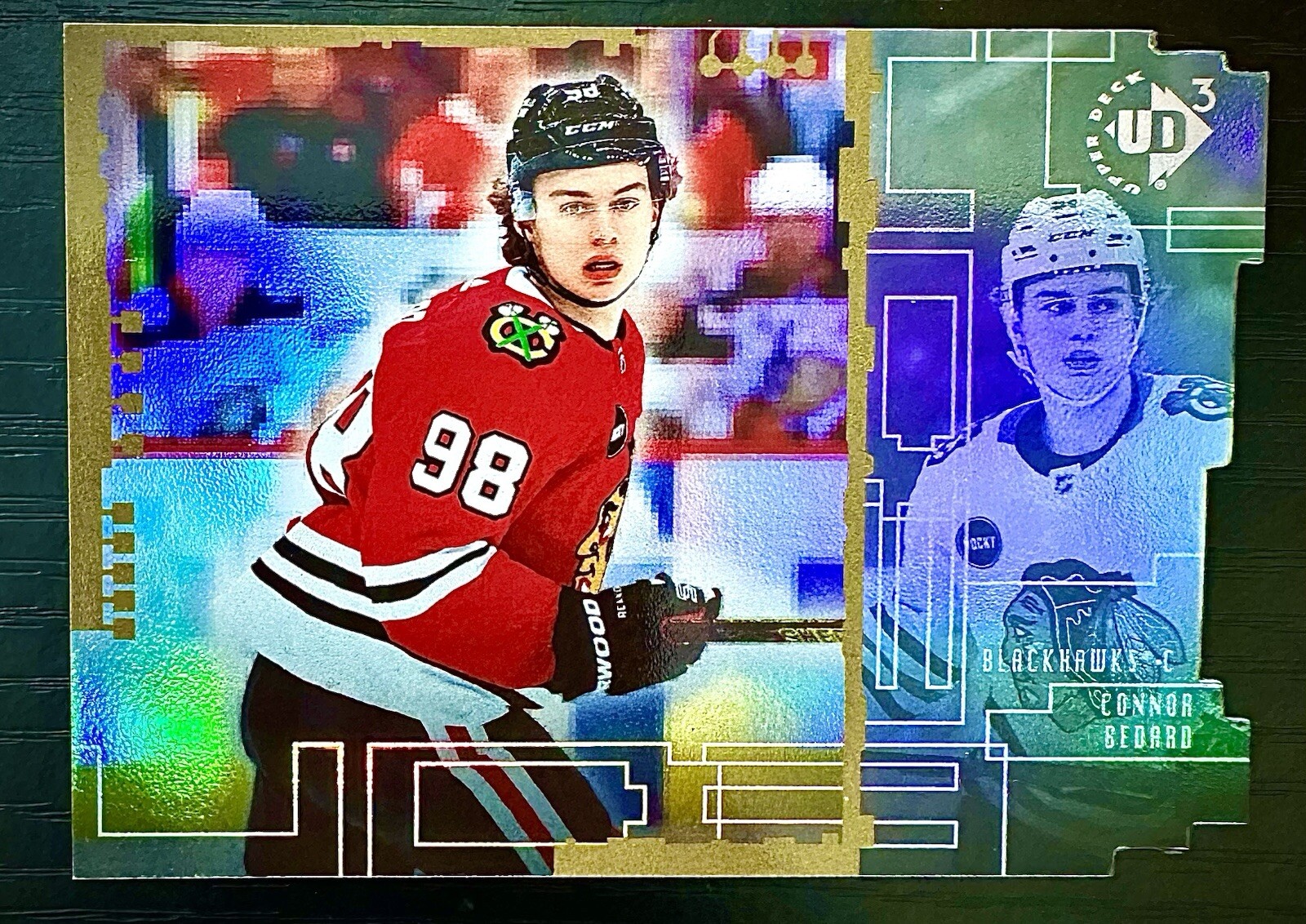 2023-24 Upper Deck UD Extended Series UD3-3 Connor Bedard Rookie Foil Die Cut RC