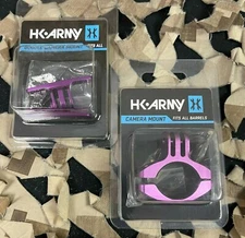 NEW HK Army Action Sports Goggle/Barrel Camera Mount Package-2 Mounts-Prp/Prp