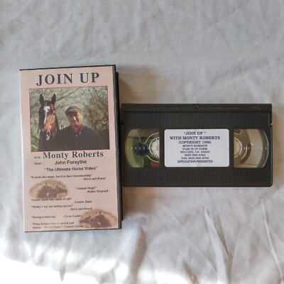 JOIN UP Horsemanship Training John Forsythe Monty Roberts VHS Vintage 1996
