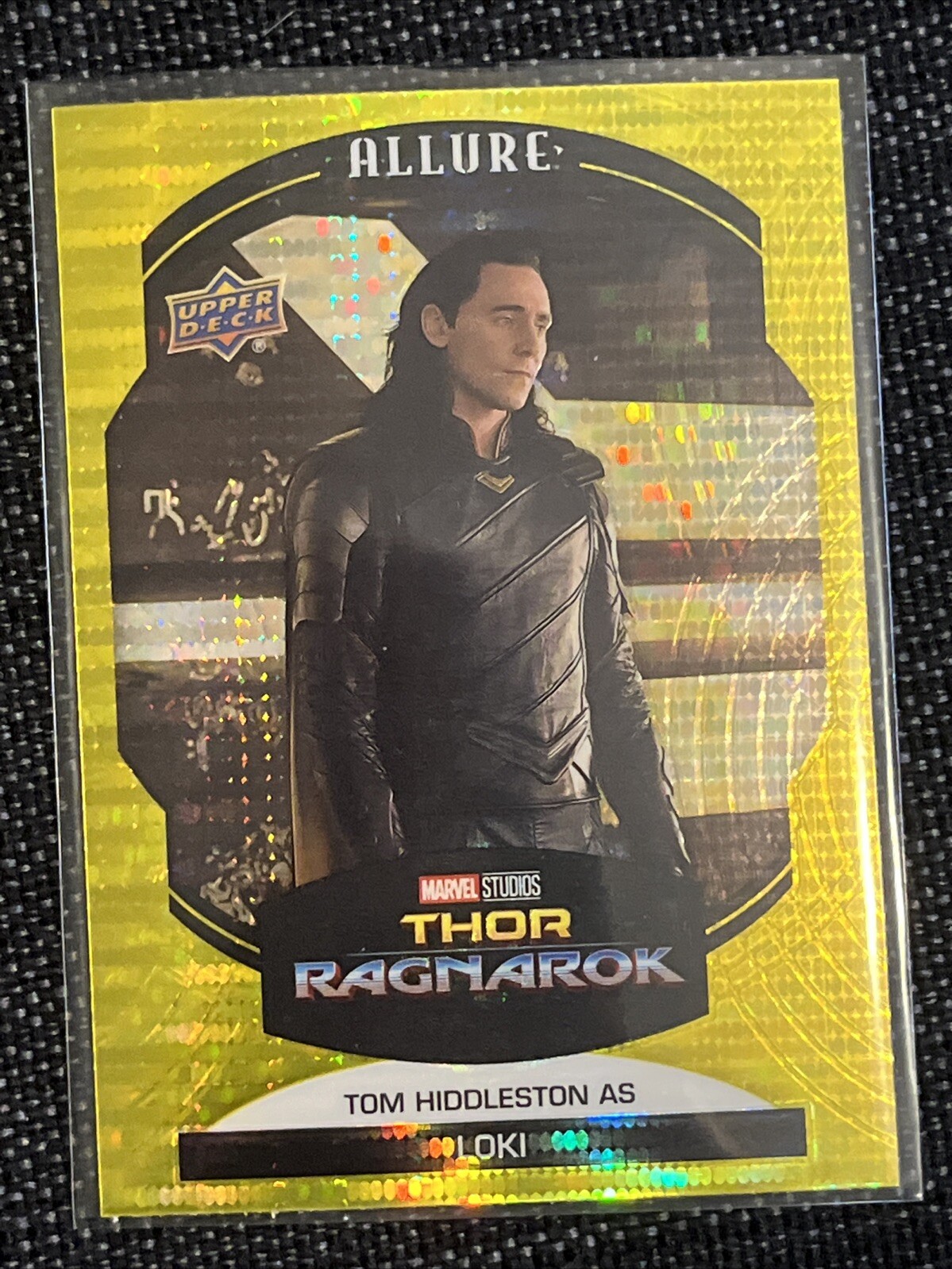 2022 Upper Deck Marvel Allure- Yellow Taxi #63 Tom Hiddleston as Loki