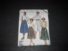 McCall's Pattern 2004 Misses'/Juniors Gathered Waist Skirt in Two Lengths 12 Unc