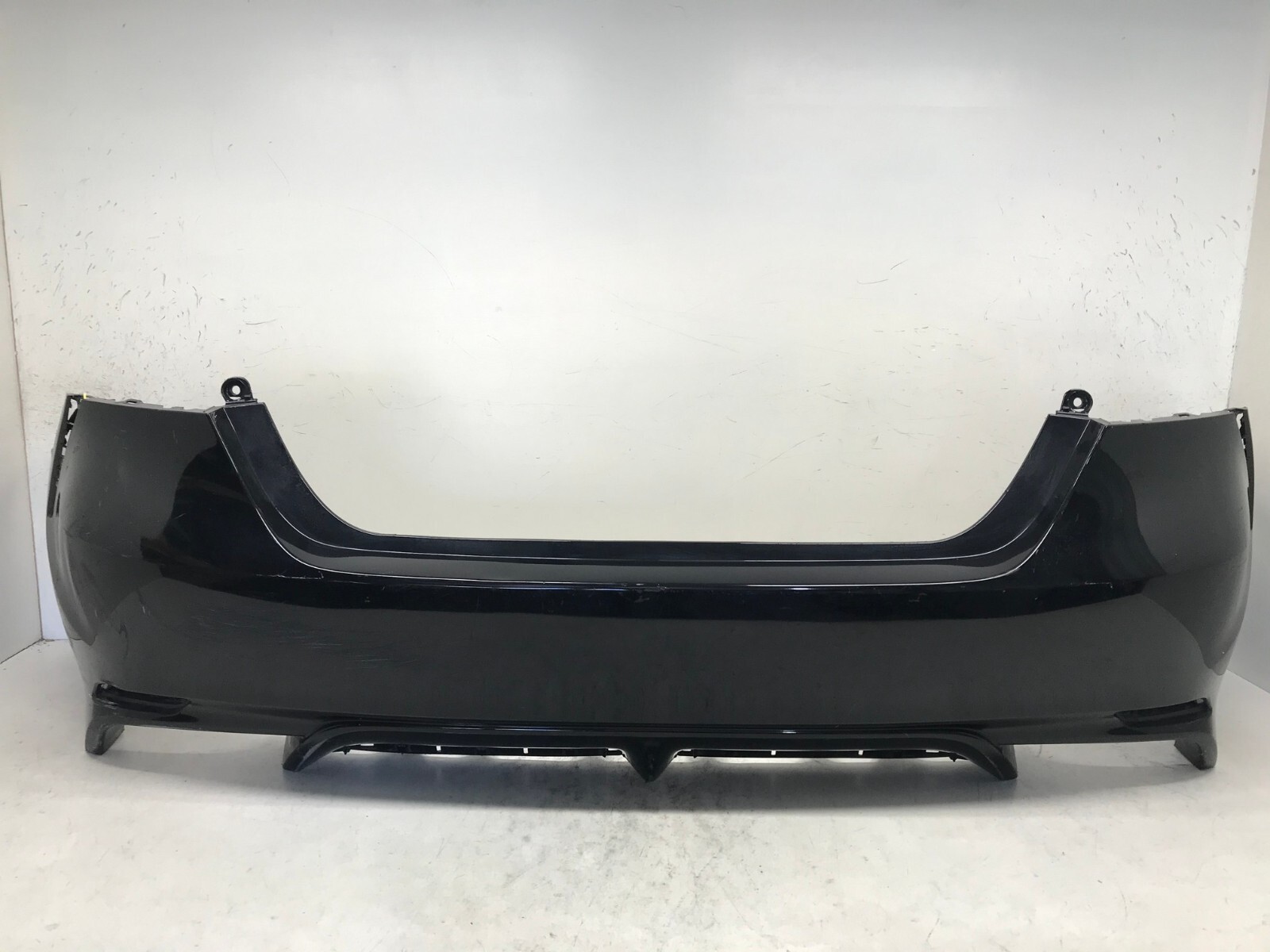 Black OEM Rear Bumper Cover for Toyota Camry SE XSE Hybrid 18-19 with Sensor Holes
