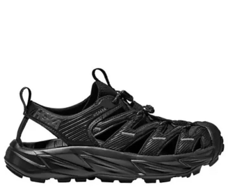WOMEN'S HOKA HOPARA HIKING TRAIL SPORT SANDALS TRIPLE BLACK
