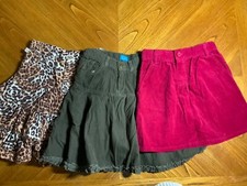 GIRLS LOT TCP SKIRTS 6X 7 LEOPARD PRINT ADJUSTABLE WAIST PINK