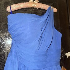 Light in the Box Royal Blue Sheer Lined Evening Formal Gown CustomSize 16 Waist