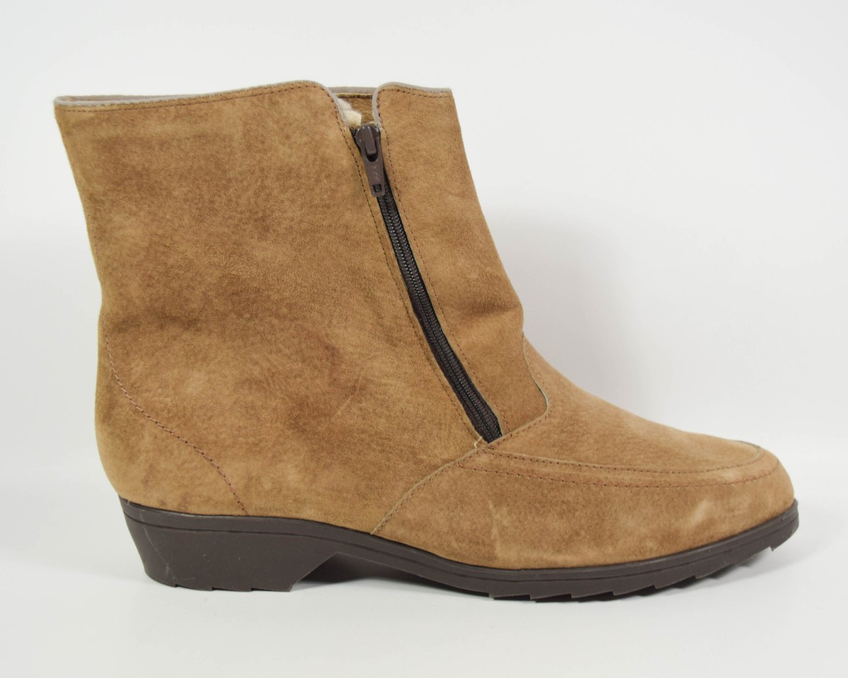 Hush Puppies 55031 Brown Suede Leather Zip Up Fleece Lined  display picture 2