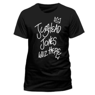RIVERDALE JUGHEAD JONES WUZ HERE L T-Shirt Archie Official Unisex Black New S...