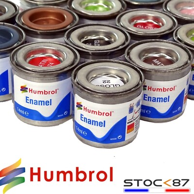 Humbrol 14 ML N ° 1 Tinlet é Mail Peinture Bouteille 48 Bleu mé diterrané en (Brillant