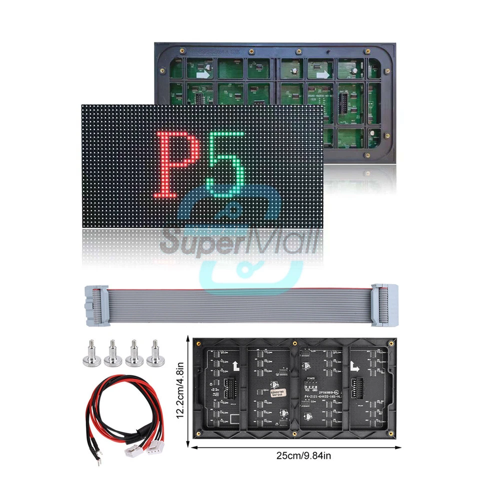P3/P4/P5 Full Color Indoor/Outdoor Screen Display Module DC/AC LED Matrix Module - Image 4 of 4
