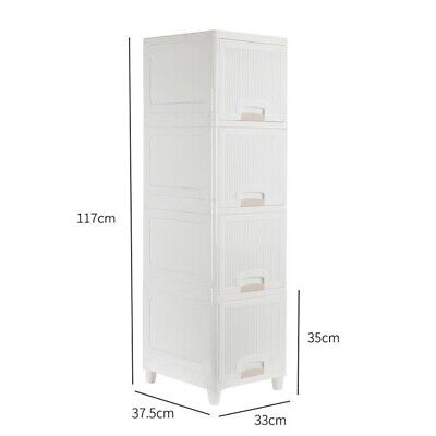 2/3/4-Tire Storage Cabinet with 2 Drawers Organizer Unit for Bathroom  Bedroom US Warehouse - AliExpress