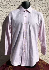 Brooks Brothers Dress Shirt 1818 Regent Button Down Pale Pink Check Size 15 1/2