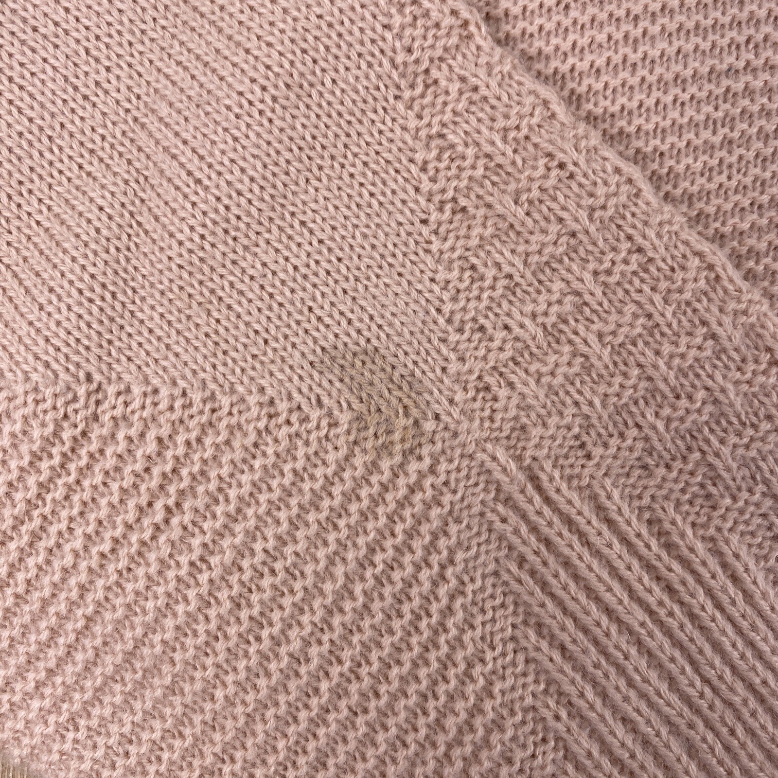 Vintage Mondo Sweater Mens 52 Lge Salmon Peach Argyle Geometric 90s Italy Made