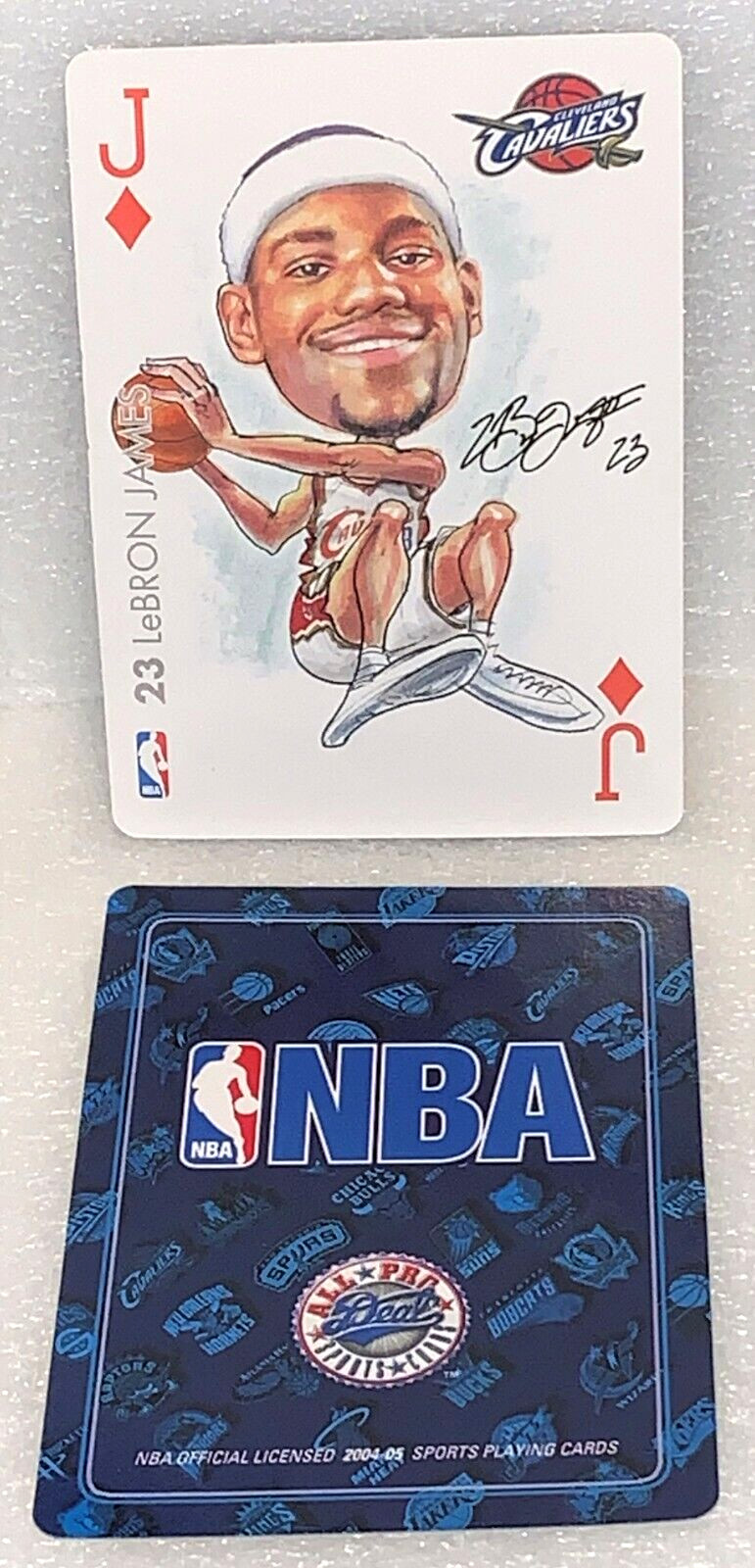 LeBron James Cavaliers 2004-05 NBA Basketball All Pro Deal Playing Card