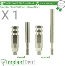1x Slim Transfer Impression Coping For Open/Closed Tray Tool Int Hex 2.0mm