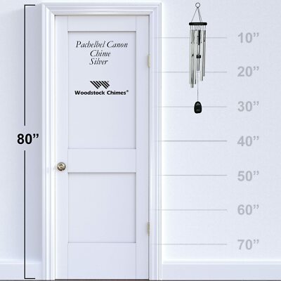 1-Pack* Woodstock Bell Pachelbel Canon Chime Sliver 6 Aluminum
