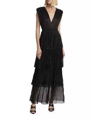 Sabina Musyev Skylar Tiered Metallic Gown size XS | eBay