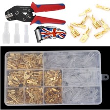 450X Assortment Spade Male Female Terminals Electrical Wire Crimp Connectors Kit